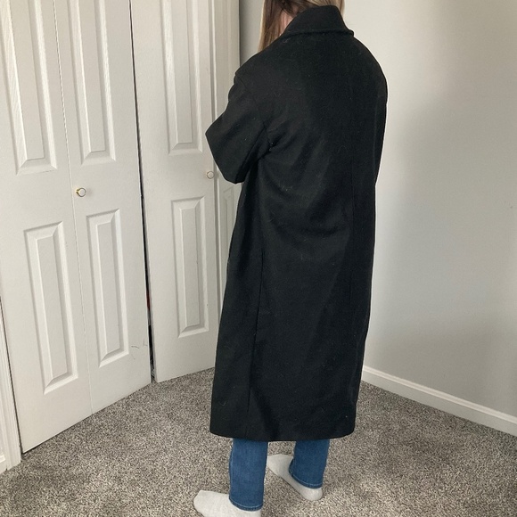 NWT Long Black Coat - Picture 3 of 4